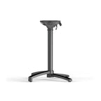 Feros X Cross Terrassentisch Schwarz gestell + Schwarz HPL Ø70 cm
