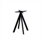 Feros Infinity Terrassentisch Schwarz frame + Schwarz HPL Ø70 cm