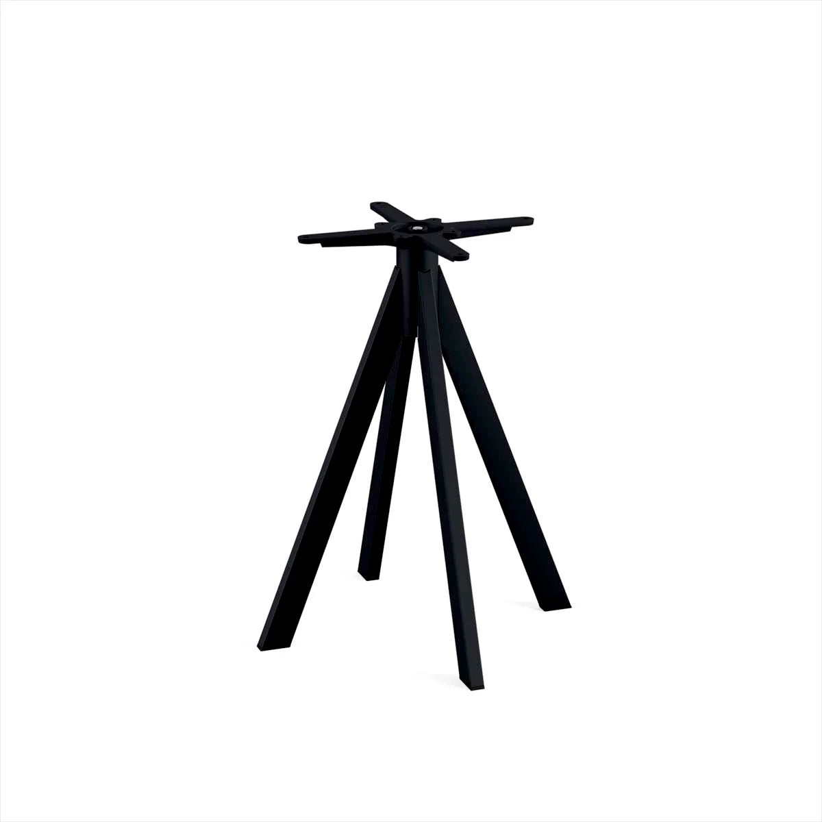 Feros Infinity Terrassentisch Schwarz frame + Schwarz HPL Ø70 cm