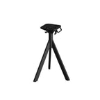 Feros Infinity Tripod Terrassentisch Schwarz frame + Schwarz HPL Ø70 cm