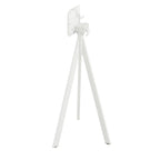 Feros Infinity Tripod mange-debout avec piètement blanc + plateau HPL Pierre de lune Ø70 cm
