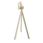 Feros Infinity Tripod Stehtisch Sand frame + Midnight Marble HPL Ø70 cm