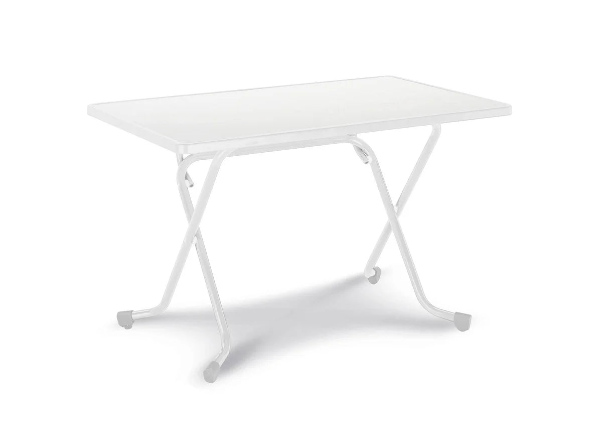 barths Madrid – Table pliante rectangulaire 110x70 cm Blanc