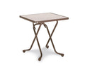 barths Madrid – Klapptisch quadratisch 67x67 cm Braun