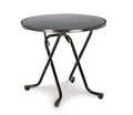 barths Dublin – Table pliante ronde 80 cm anthracite