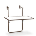 barths Boy – Balkonhängetisch 60x40 cm Braun-Weiß