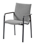 barths Positano – Fauteuil de salle à manger Anthracite & gris clair