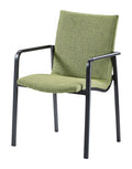 barths Positano – Fauteuil de salle à manger Anthracite – Vert