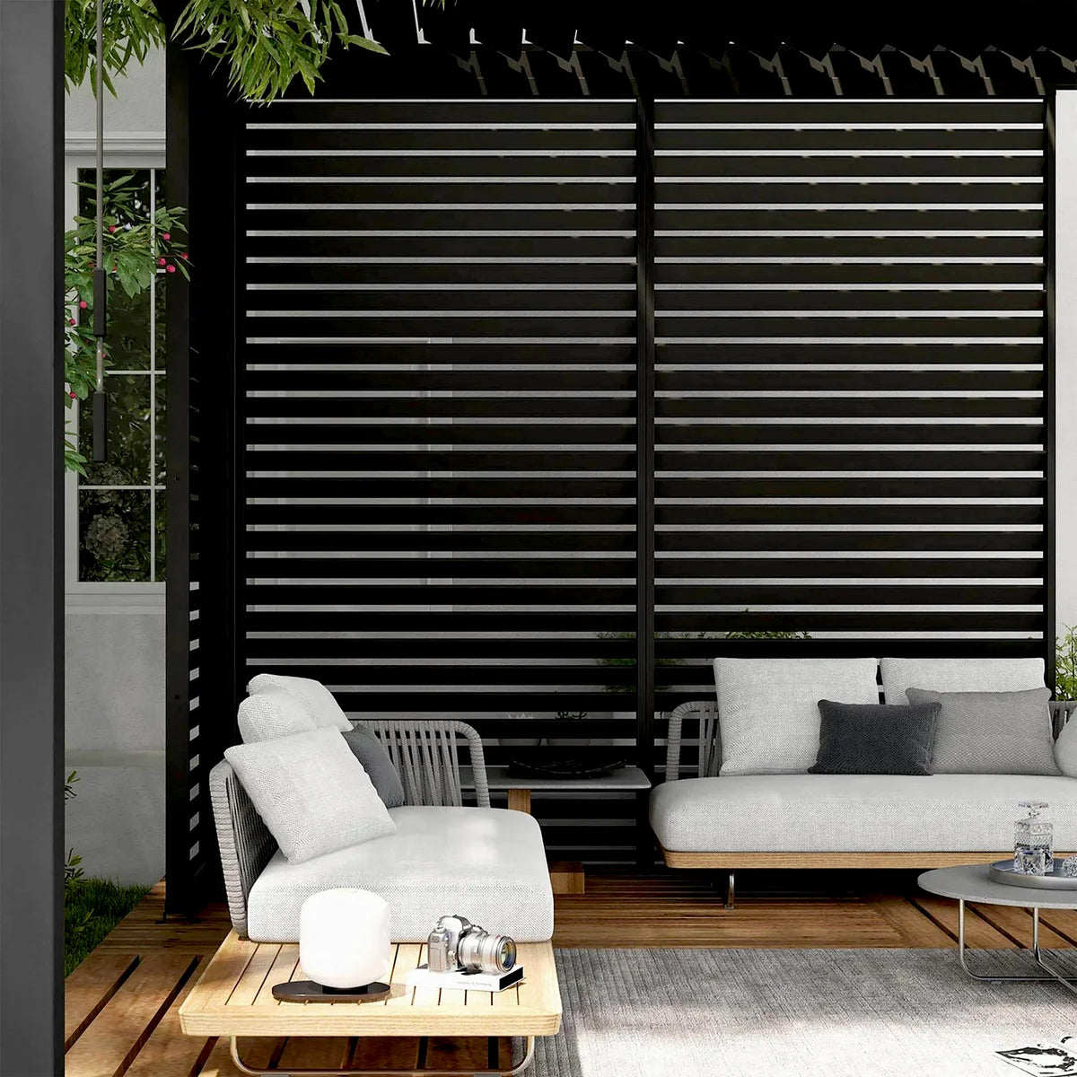 barths Louvre – Wand 113 cm (für breite 360 + 720cm) Anthrazit