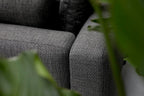 barths Athene – ensemble lounge avec une table en céramique et une table d’appoint anthracite – bois de teck