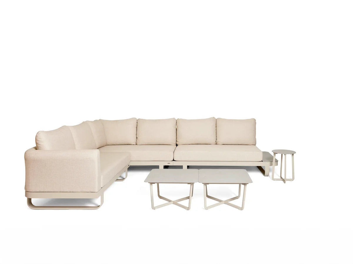 barths Fellow – Ensemble lounge avec 3 tables d’appoint sable