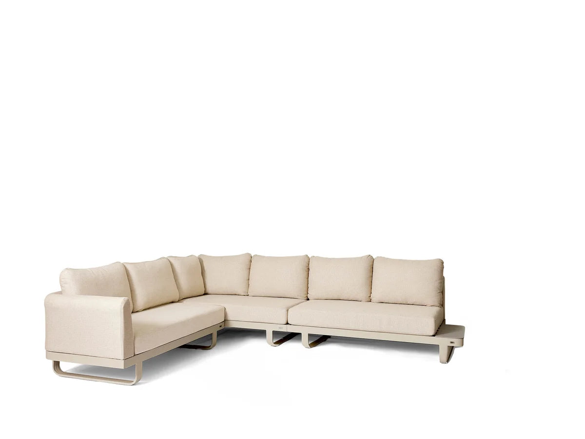 barths Fellow – Ensemble lounge avec 3 tables d’appoint sable