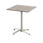 Feros X Cross Terrassentisch Sand gestell + Moonstone HPL 70x70 cm