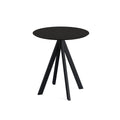 Feros Infinity Terrassentisch Schwarz frame + Schwarz HPL Ø70 cm