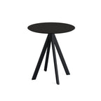 Feros Infinity Terrassentisch Schwarz frame + Schwarz HPL Ø70 cm