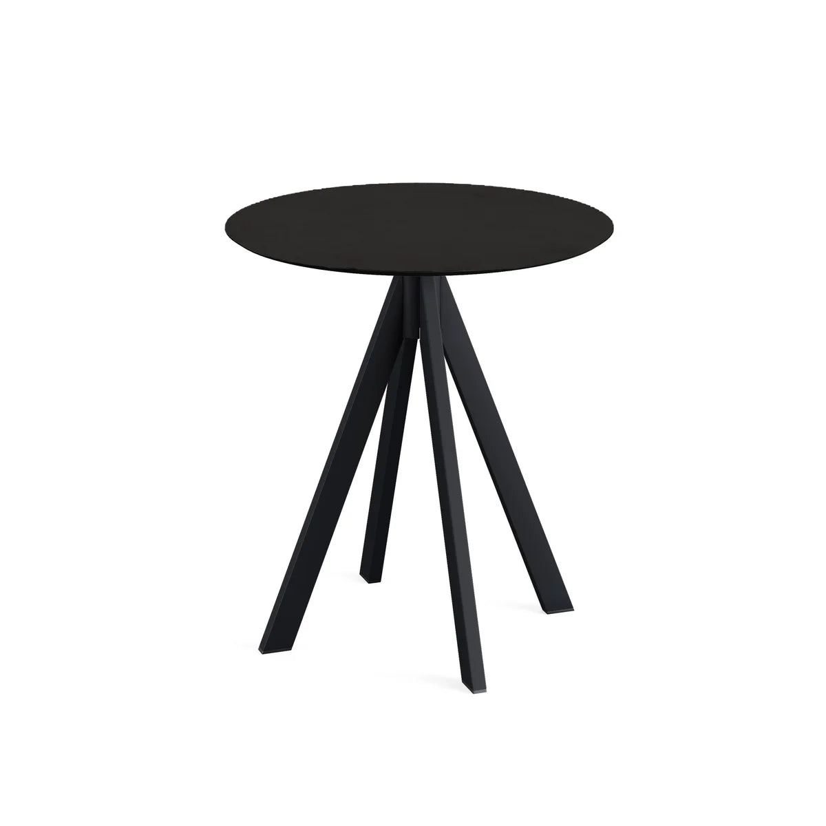 Feros Infinity Terrassentisch Schwarz frame + Schwarz HPL Ø70 cm