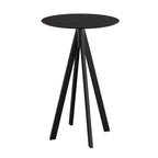 Feros Infinity Stehtisch Schwarz frame +  Schwarz HPL Ø70 cm