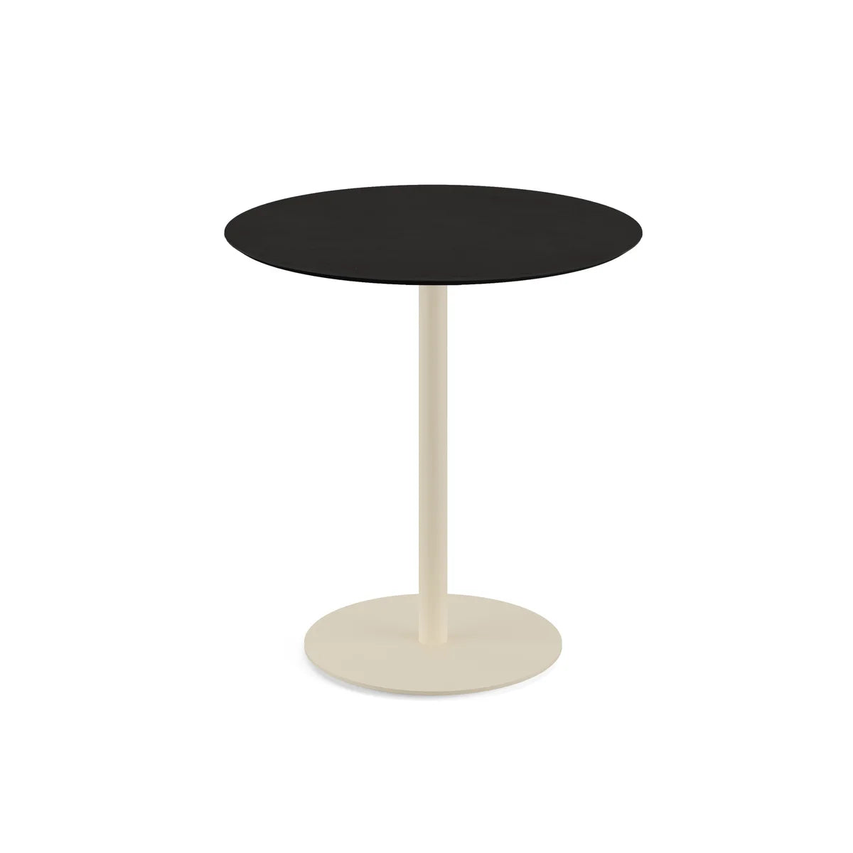 Feros Urban Terrassentisch Sand frame +  Schwarz HPL Ø70 cm