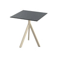 Feros Infinity Tripod Terrassentisch Sand frame + Schwarz HPL 70x70 cm