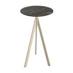 Feros Infinity Tripod Stehtisch Sand frame + Galaxy Marble HPL Ø70 cm
