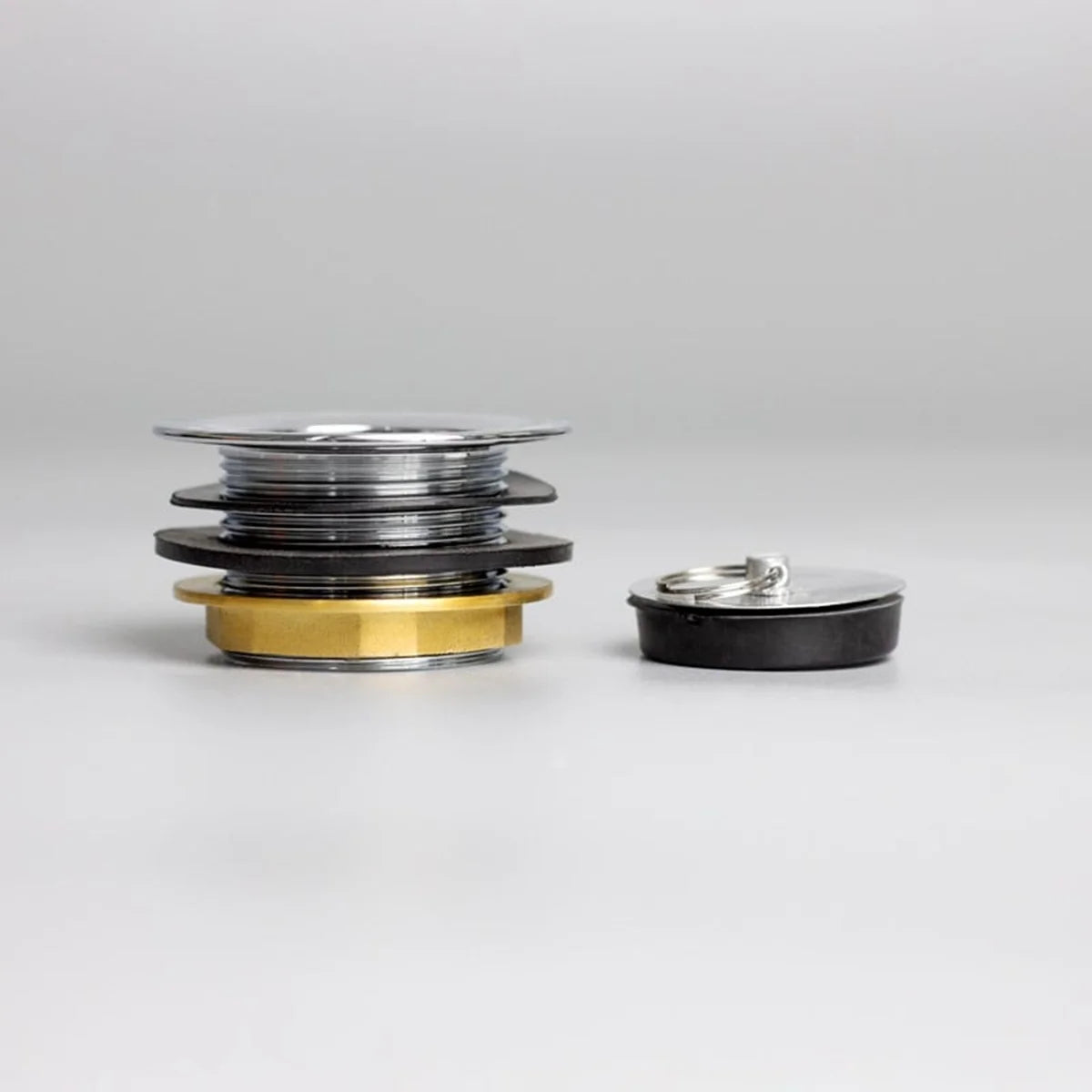 [ET] Ablaufventil aus Metall inklusive Standrohr und Stopfen für Spültische Basic