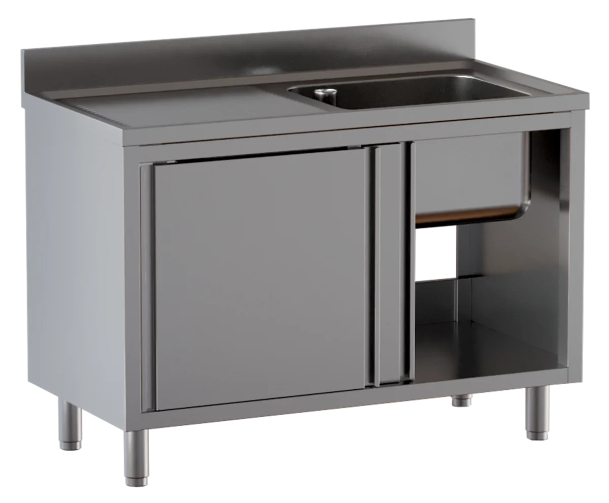 Spülschrank ECO 10x6 mit 1 Becken rechts