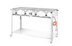 Hendi Gasgrill Grill-Master Quattro, 4 Brenner, fahrbar