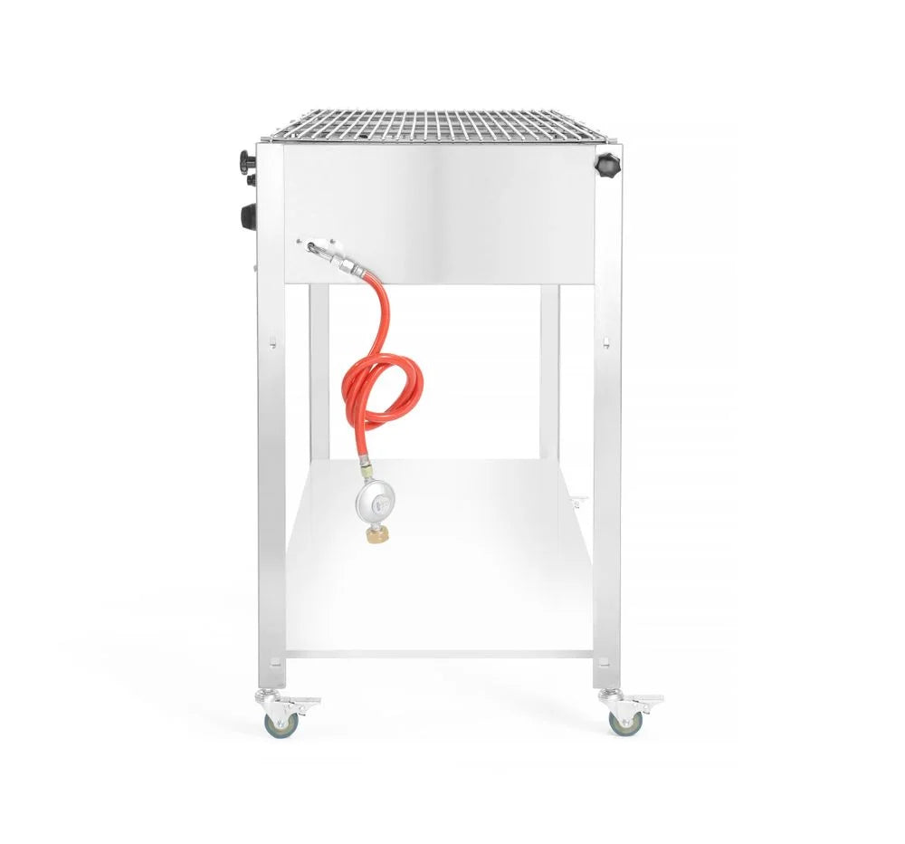 Hendi Gasgrill Grill-Master Quattro, 4 Brenner, fahrbar