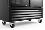 Getränkekühlschrank ECO 1000 mit Klapptüren, schwarz
