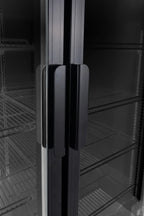 Getränkekühlschrank ECO 1000 mit Klapptüren, schwarz