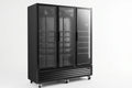 Getränkekühlschrank ECO 1500 mit Klapptüren, schwarz