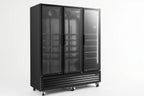 Getränkekühlschrank ECO 1500 mit Klapptüren, schwarz