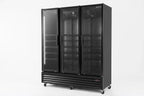 Getränkekühlschrank ECO 1500 mit Klapptüren, schwarz