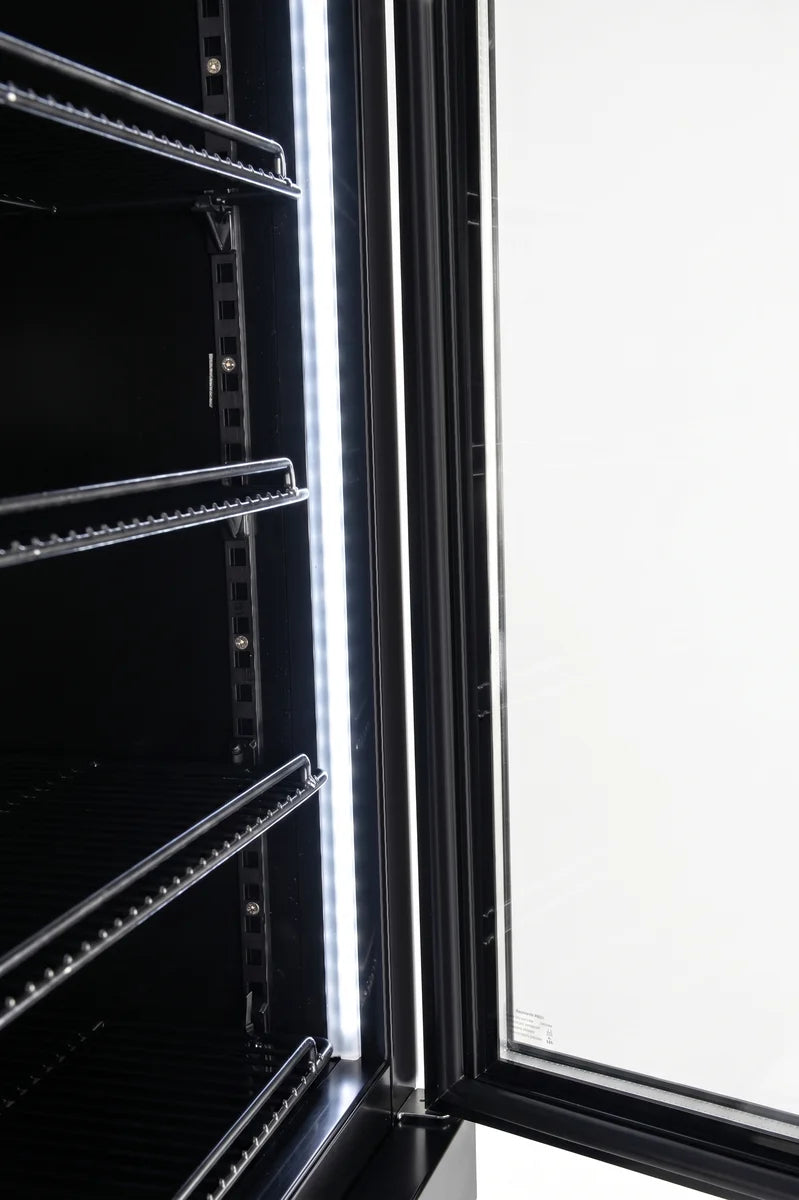 Getränkekühlschrank ECO 1500 mit Klapptüren, schwarz