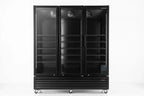 Getränkekühlschrank ECO 1500 mit Klapptüren, schwarz