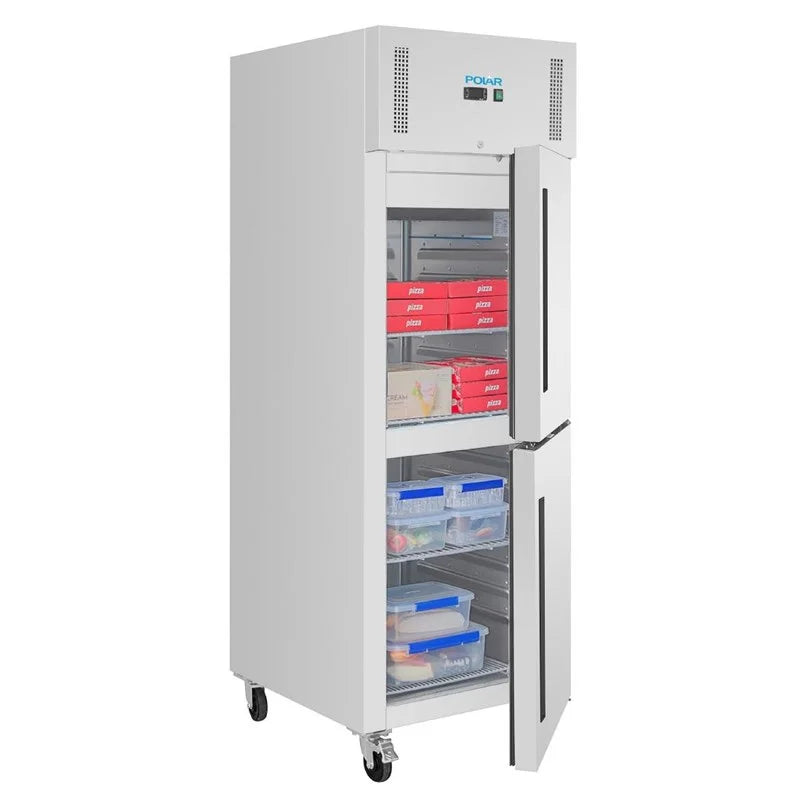Polar Gastro-Tiefkühlschrank Serie G 600 Liter, 2-türig, Edelstahl