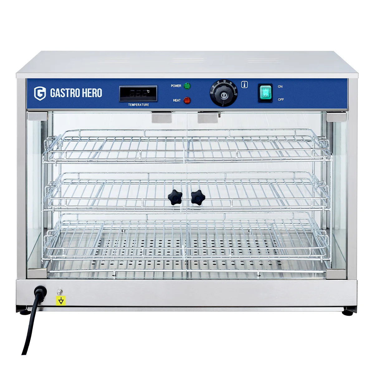 Vitrine chauffante ECO 700 - avec 3 étagères et éclairage