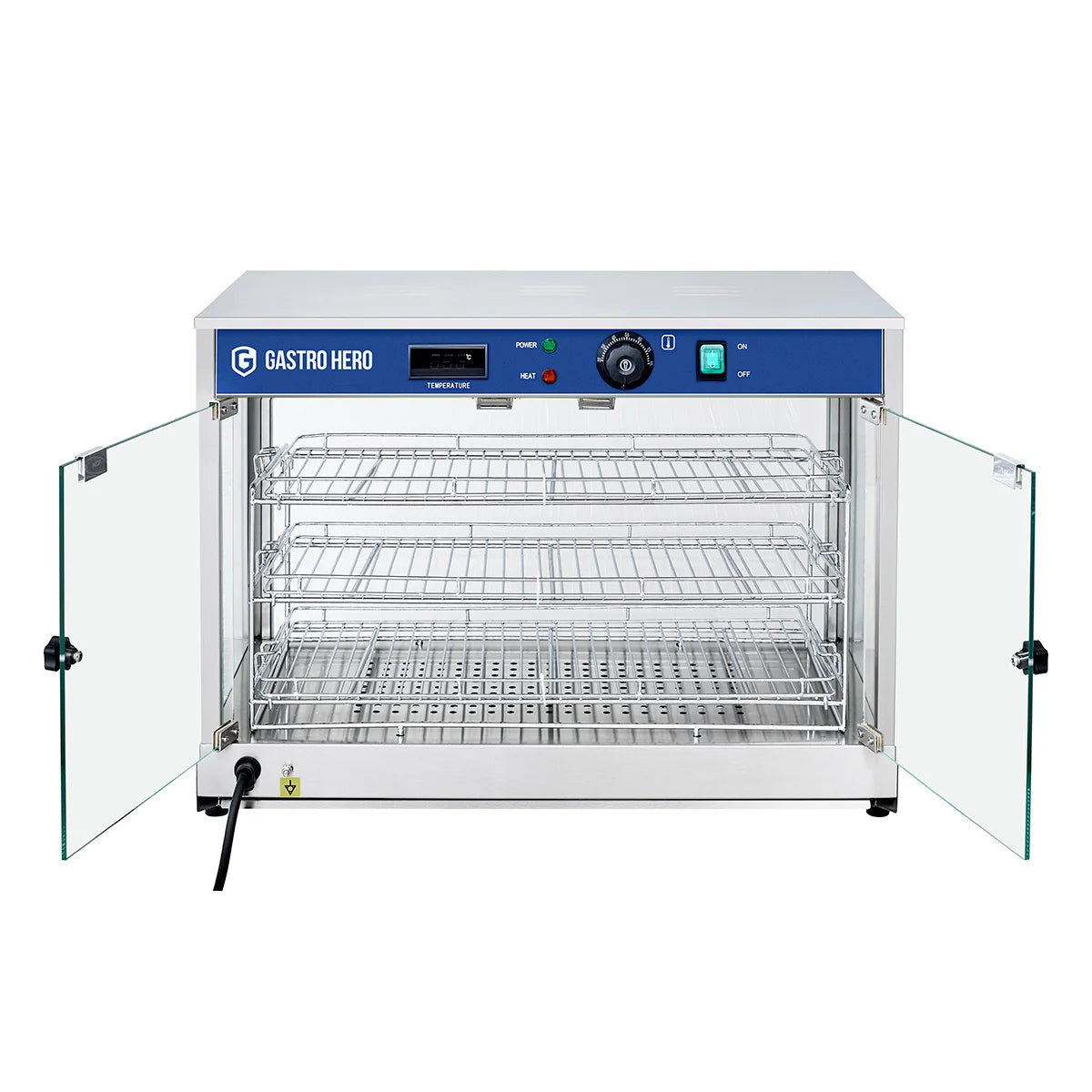 Vitrine chauffante ECO 700 - avec 3 étagères et éclairage