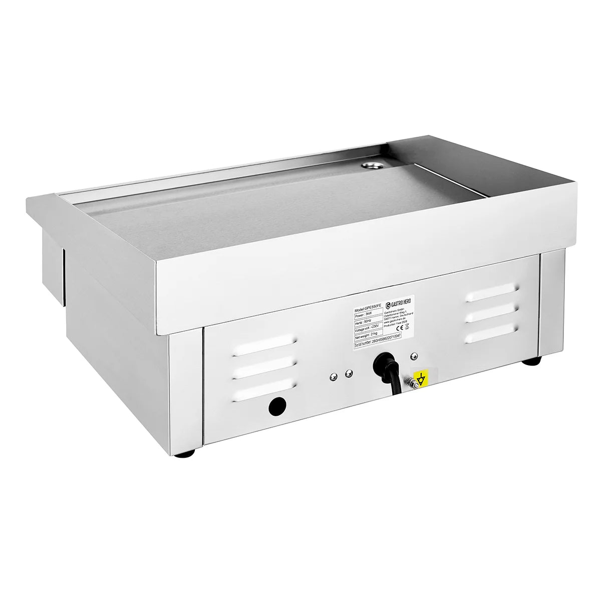 Elektro-Grillplatte BASIC 548x350 glatt - Tischgerät