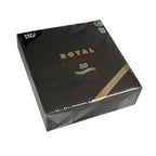 Papstar 50 serviettes ROYAL Collection pliage 1/4 40 cm x 40 cm noir