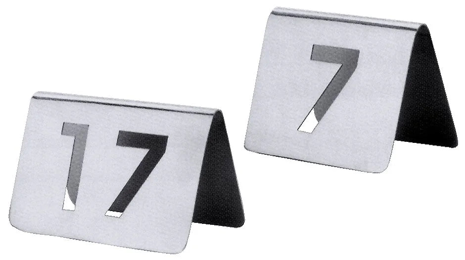Porte-numéros de table 49 à 60 avec chiffres découpés