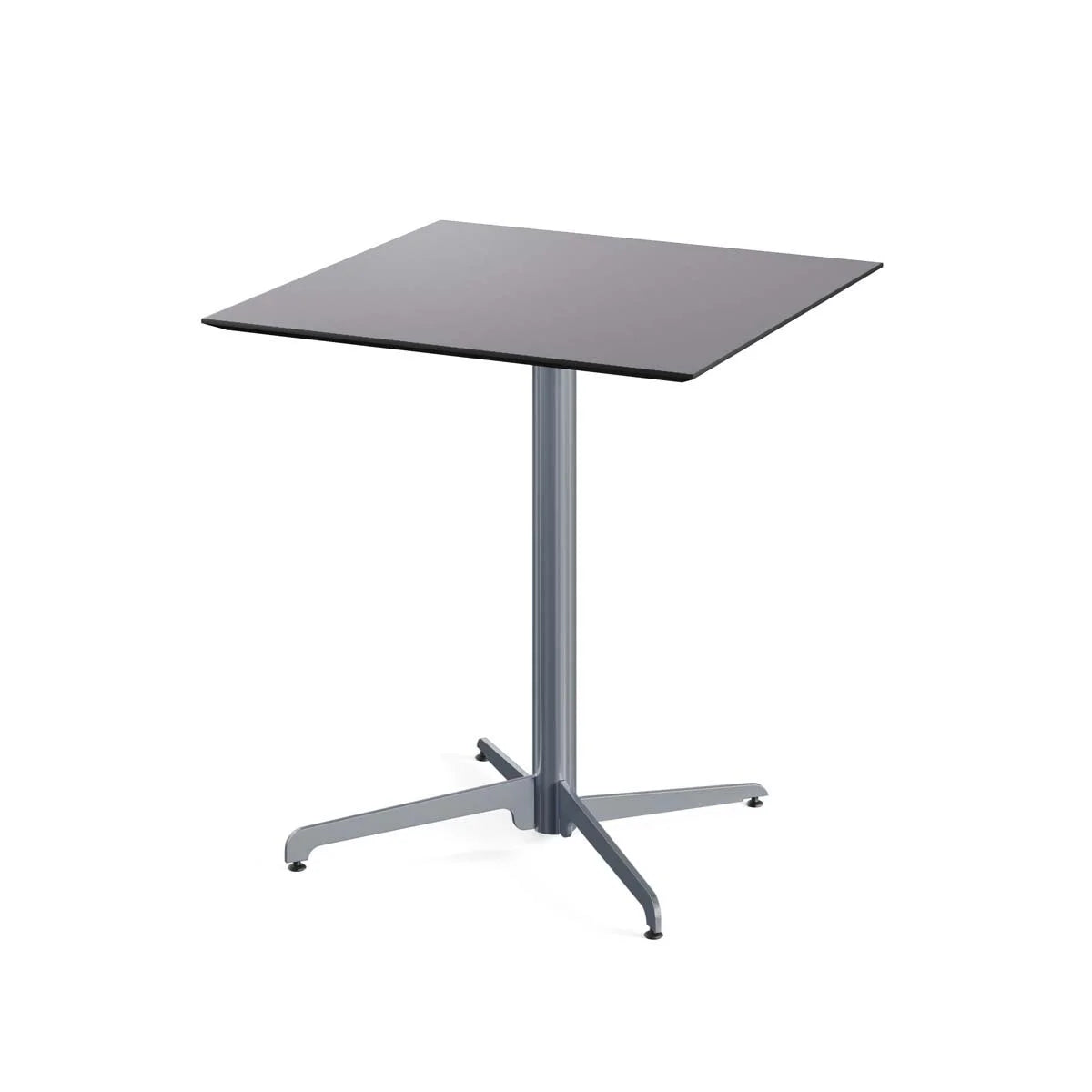 Table de terrasse Feros X Cross basse Acier 740 mm, 11001, plateau de table HPL 700 x 700 mm