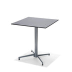 Table de terrasse Feros X Cross basse Acier 740 mm, 11001, plateau de table HPL 700 x 700 mm