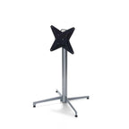 Table de terrasse Feros X Cross basse Acier 740 mm, 11001, plateau de table HPL 700 x 700 mm