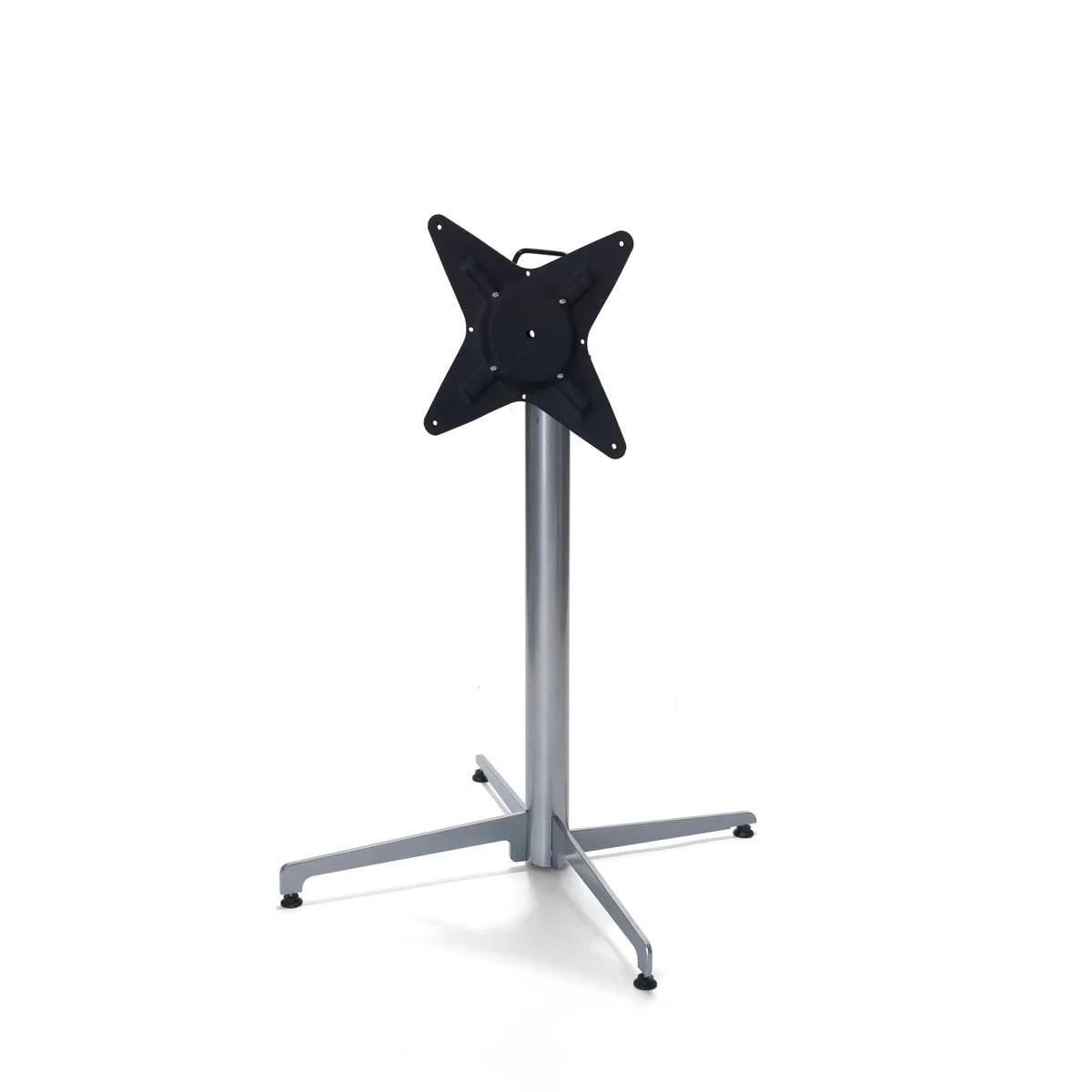 Table de terrasse Feros X Cross basse Acier 740 mm, 11001, plateau de table HPL 700 x 700 mm