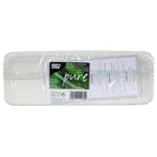 Assiettes en carton Pure rectangulaires, blanches, 8x23cm - 250 pcs