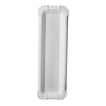 Papstar 250 assiettes, carton pur rectangulaire 6,5 cm x 22 cm blanc