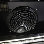 Gastro-Cool DC400 Getränkekühlschrank 400 Liter mit Werbedisplay schwarz/schwarz, LED