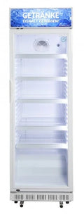 Gastro-Cool DC400 Getränkekühlschrank 400 Liter mit Werbedisplay weiß/weiß, LED