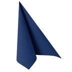 Papstar 50 Servietten ROYAL Collection 1/4-Falz 40 cm x 40 cm dunkelblau